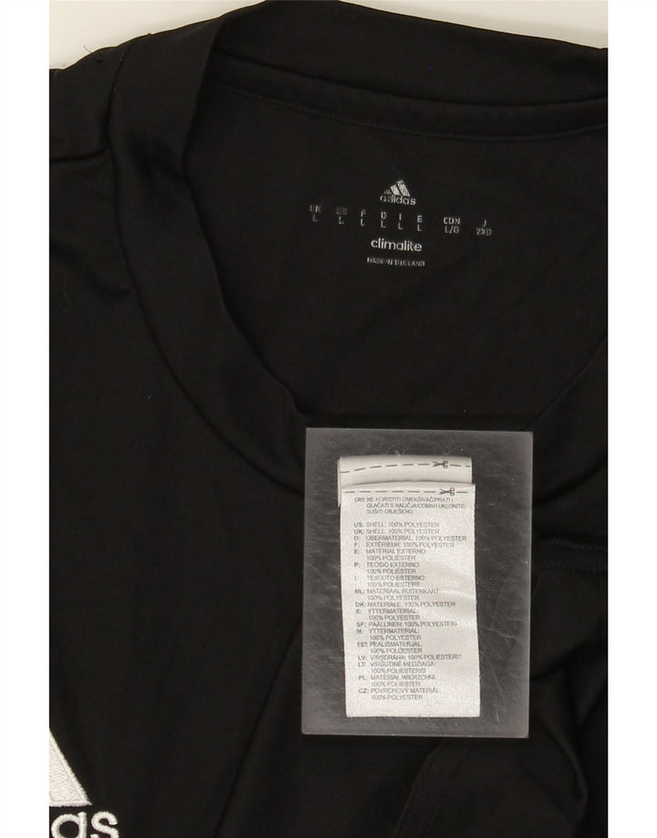 Adidas Herren Climalite T-Shirt Top Large Schwarz Polyester