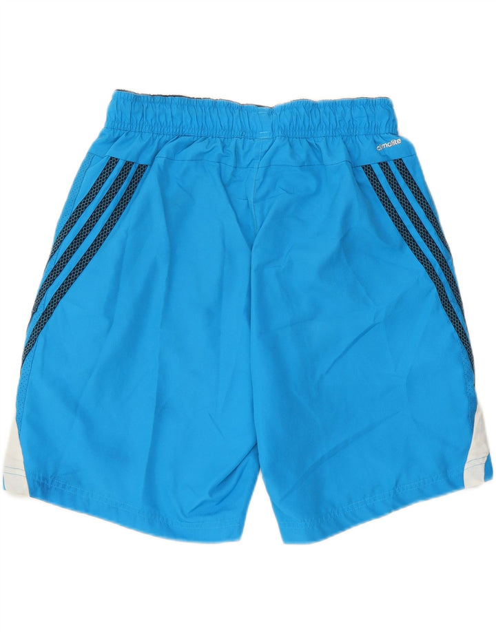 Adidas Herren Climalite Sport Shorts Mittelblaues Colourblock-Polyester