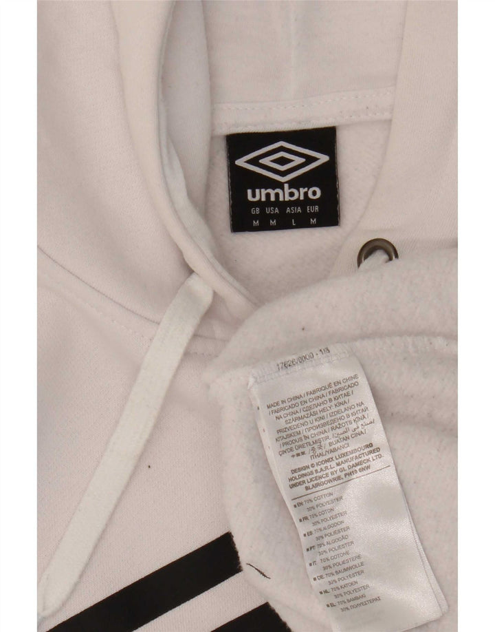 Umbro Herren-Kapuzenpullover mit Grafik, mittelweiße Baumwolle