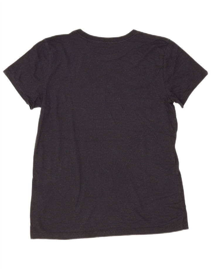 Under Armour Damen Graphic T-Shirt Top UK 14 Mittelschwarze Baumwolle