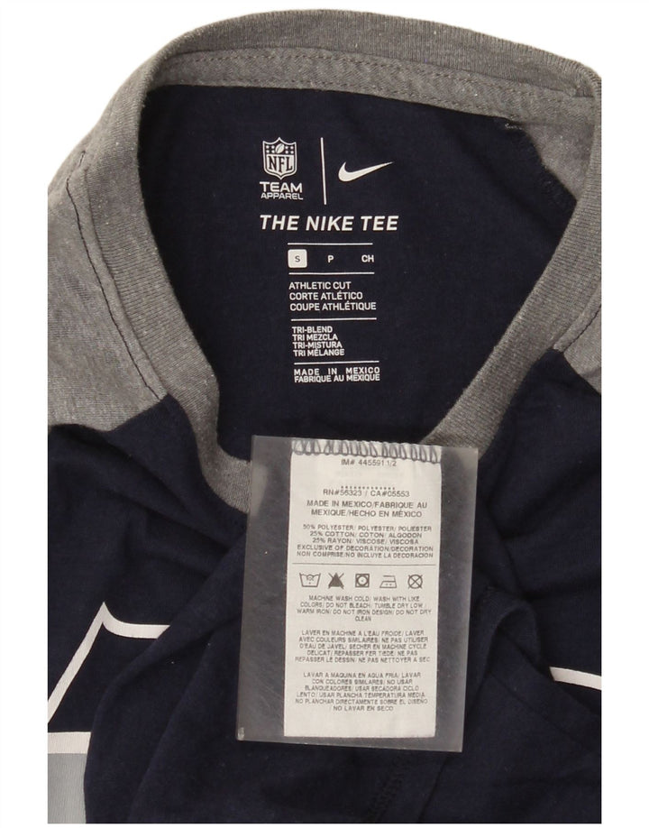 Nike Herren Seattle Seahawks Grafik-Oberteil mit 3/4-Ärmeln, Größe S, Marineblau