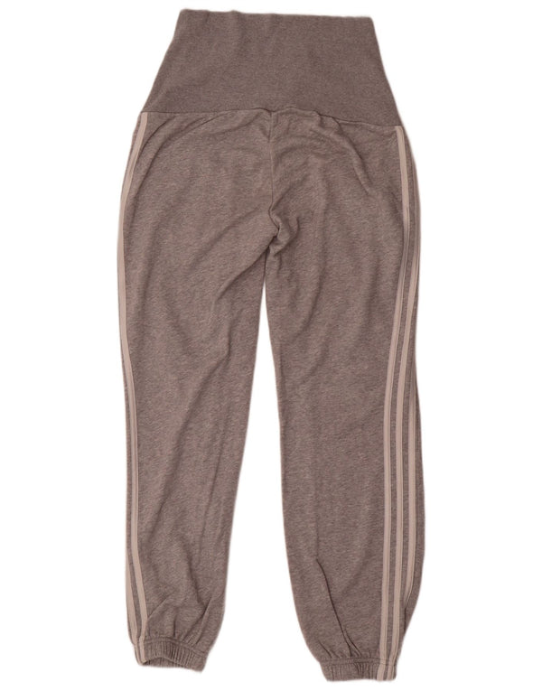 Adidas Damen Trainingshose Jogger UK 8/10 Small Grau gefleckte Baumwolle