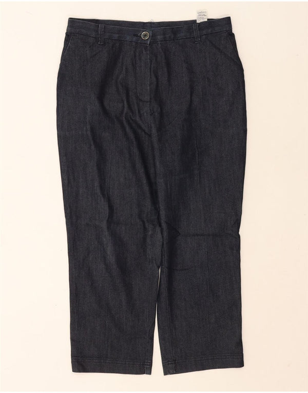 Marks & Spencer Damen Caprihose UK 12 M W30 L22 Marineblau
