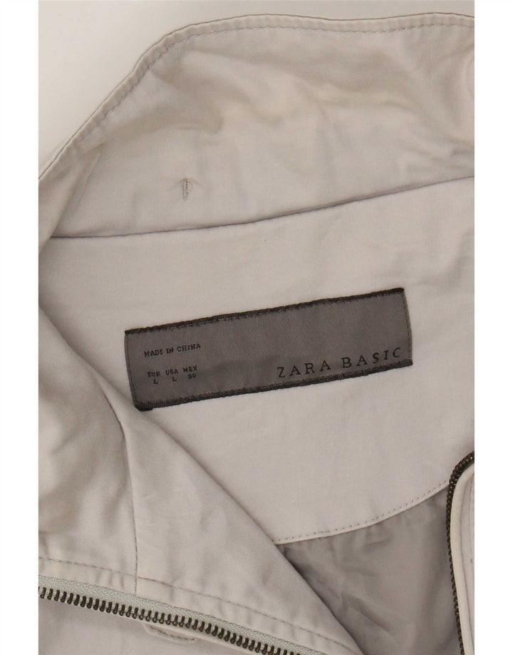 Zara Damen Utility-Jacke UK 14 Large Beige
