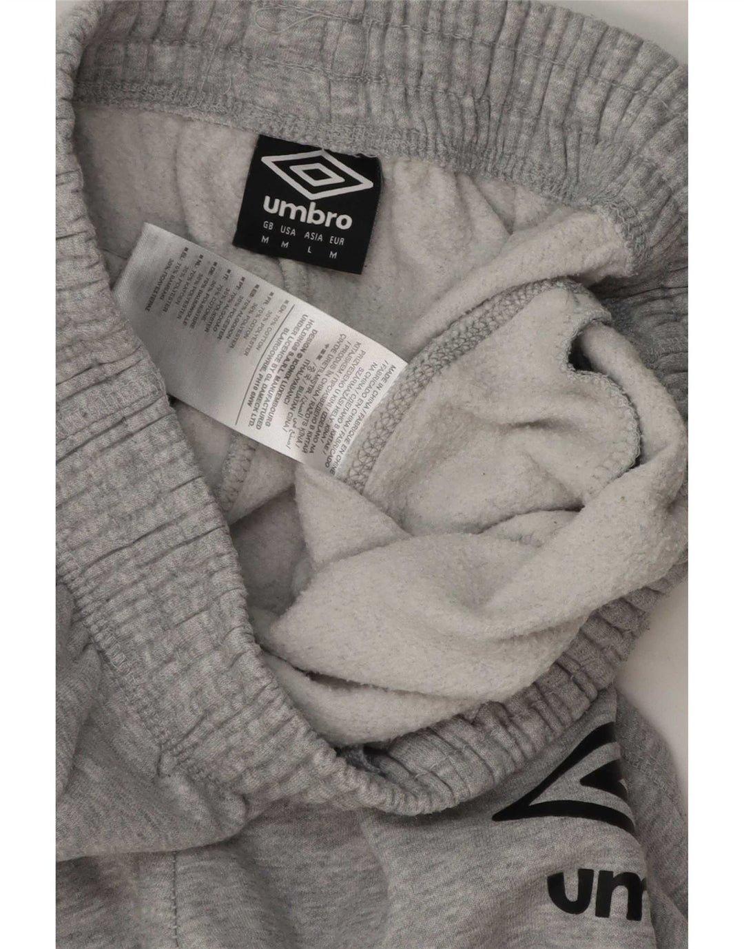 Umbro Herren-Trainingshose, Jogginghose, mittelgrau gefleckte Baumwolle
