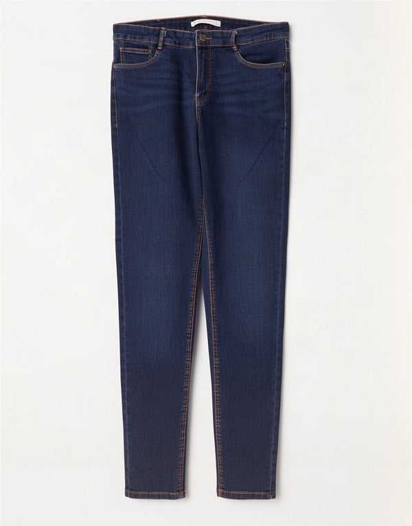 Zara Damen Trafaluc Skinny Jeans EU 42 Large W32 L28 Blaue Baumwolle
