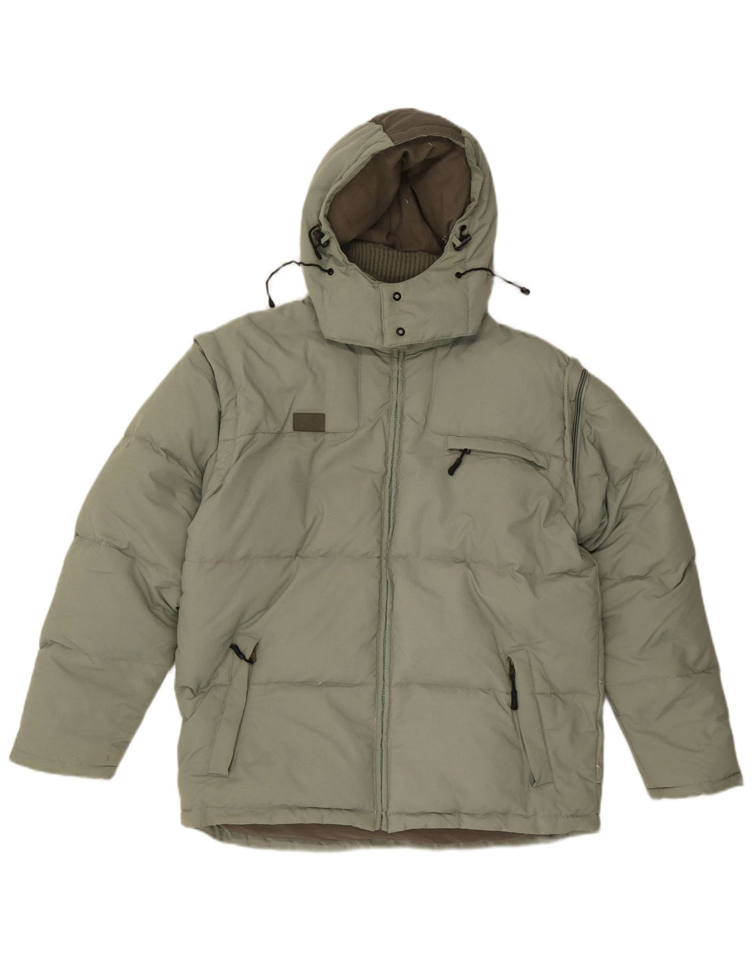 Fila Herren-Jacke mit Kapuze, gepolstert, Größe 40, Grün
