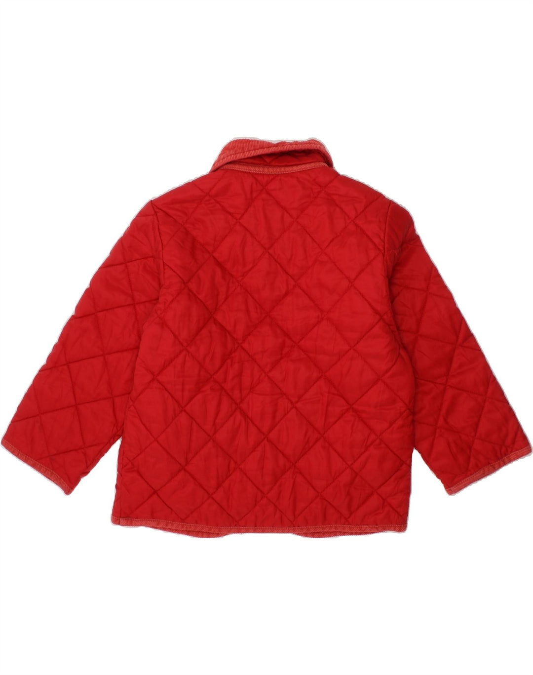 BENETTON Boys Quilted Jacket 2-3 Years 2XS Red Polyamide Vintage Benetton and Second-Hand Benetton from Messina Hembry 