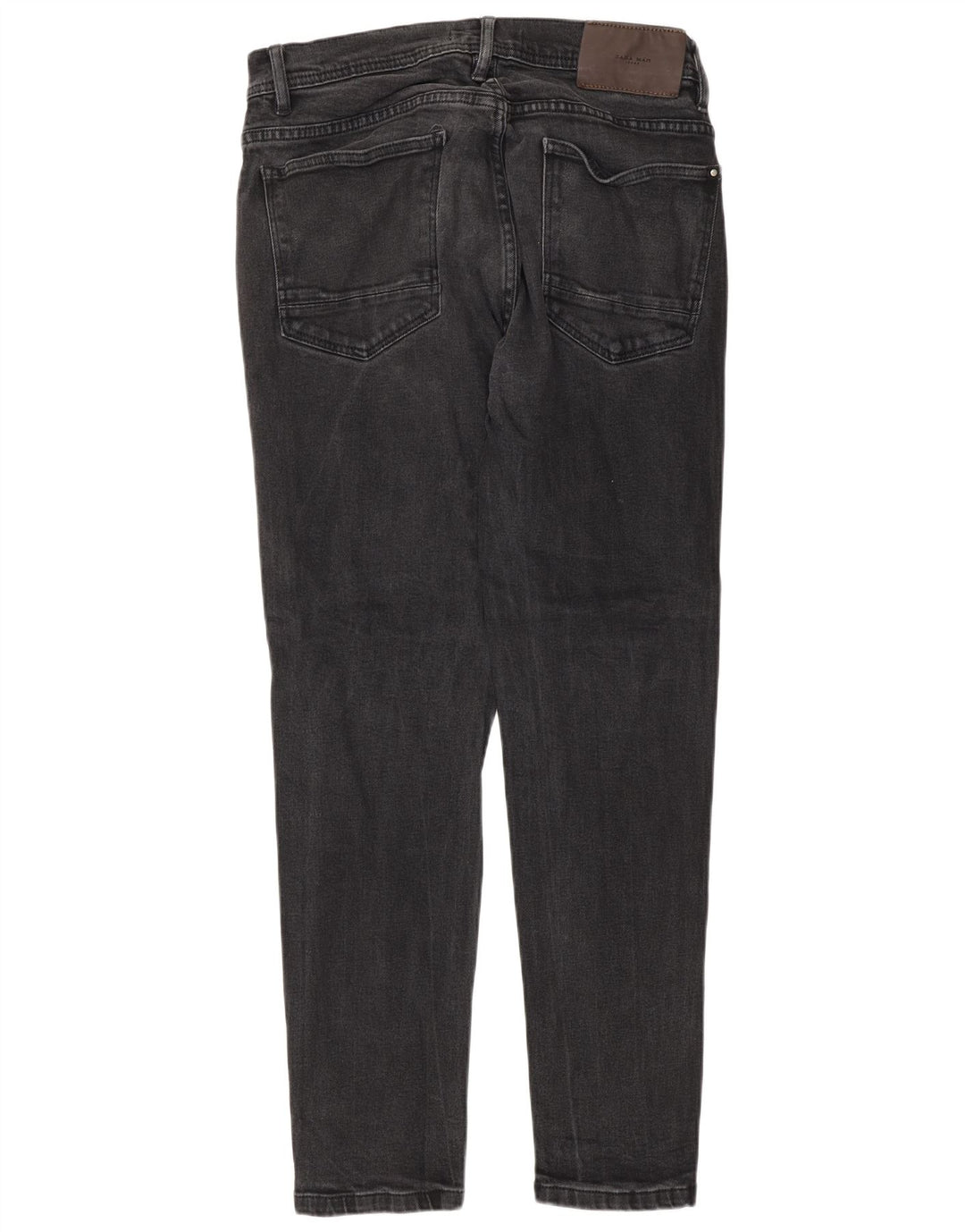 Zara Herren Slim Jeans EU 44 Large W34 L30 Graue Baumwolle