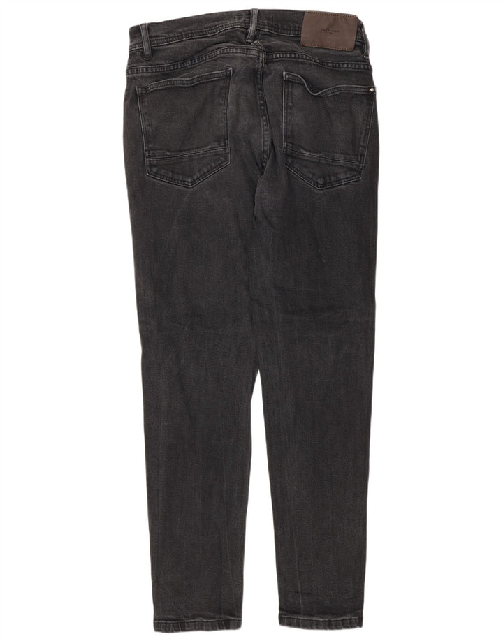 Zara Herren Slim Jeans EU 44 Large W34 L30 Graue Baumwolle
