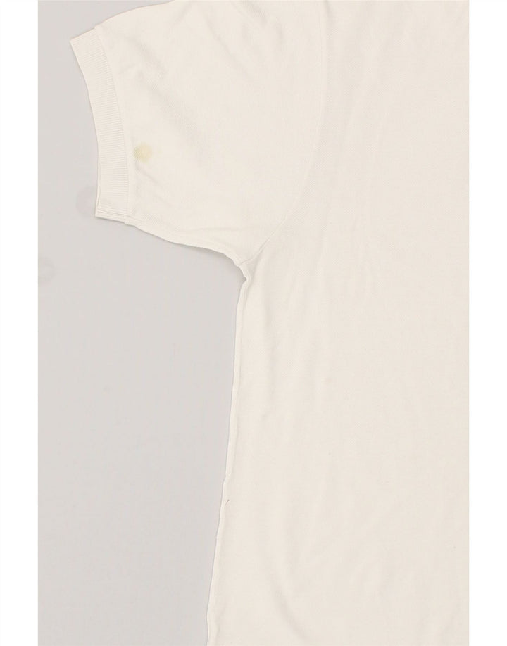 LACOSTE Herren-Poloshirt, Größe 3, klein, weiße Baumwolle