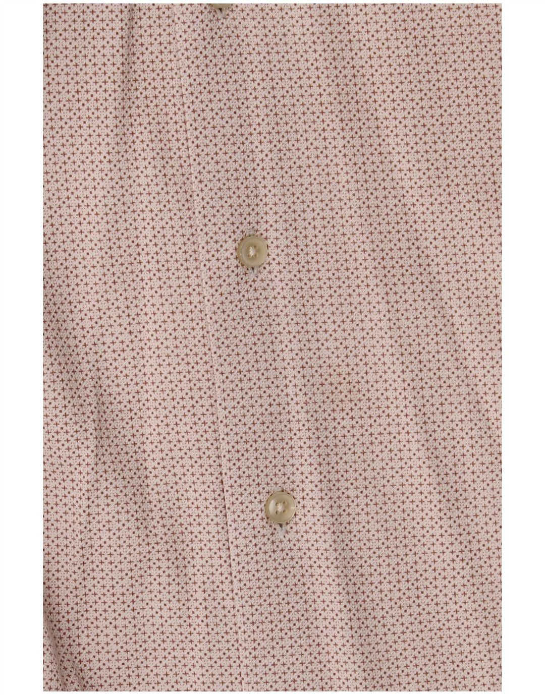 Tommy Hilfiger Herren-Hemd mit normaler Passform, mittlere, cremefarbene, geometrische Baumwolle