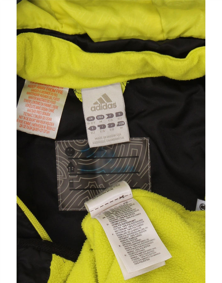 ADIDAS Windjacke mit Kapuze für Jungen, 11–12 Jahre, Schwarz, Farbblock