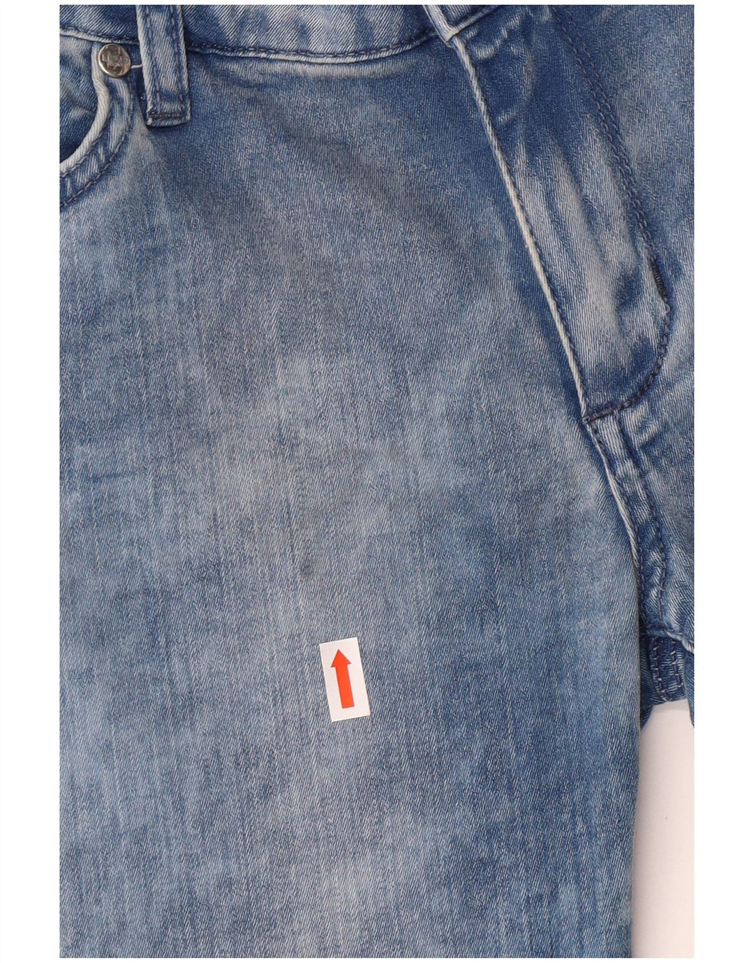 Liu Jo Damen Acid Wash Slim Jeans W30 L25 Blaue Baumwolle