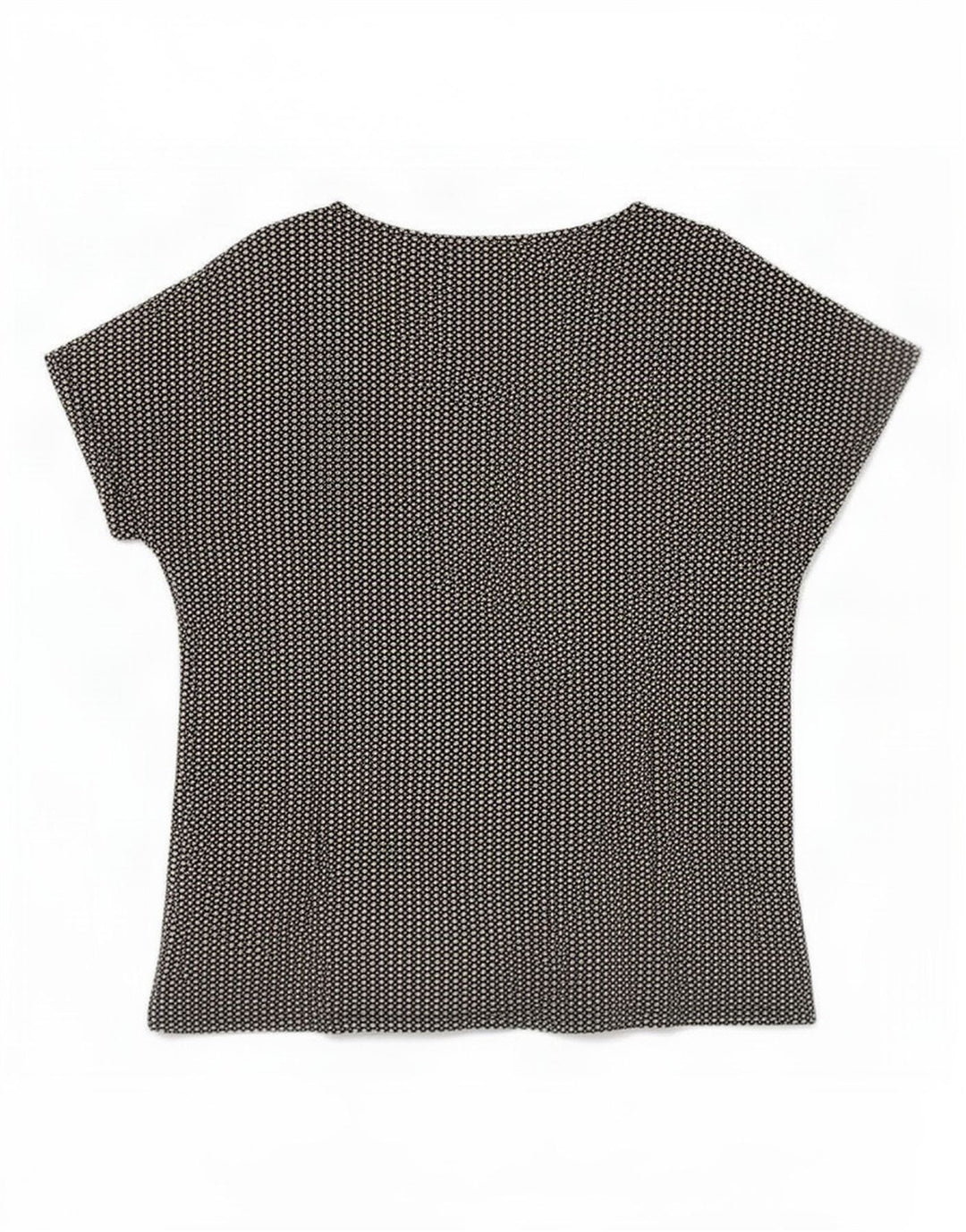 Marks & Spencer Damen-Blusenoberteil, Gr. 44, groß, schwarz gepunktete Viskose