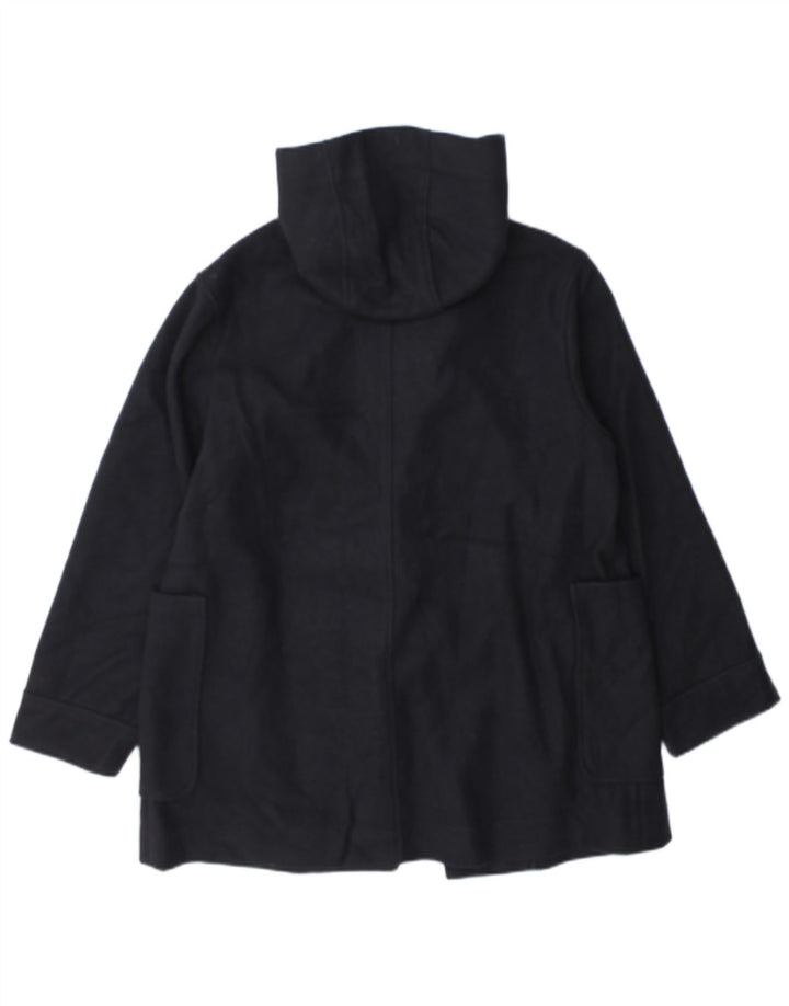 Zara Zweireihiger Mantel mit Kapuze für Mädchen, 13–14 Jahre, marineblaues Polyester