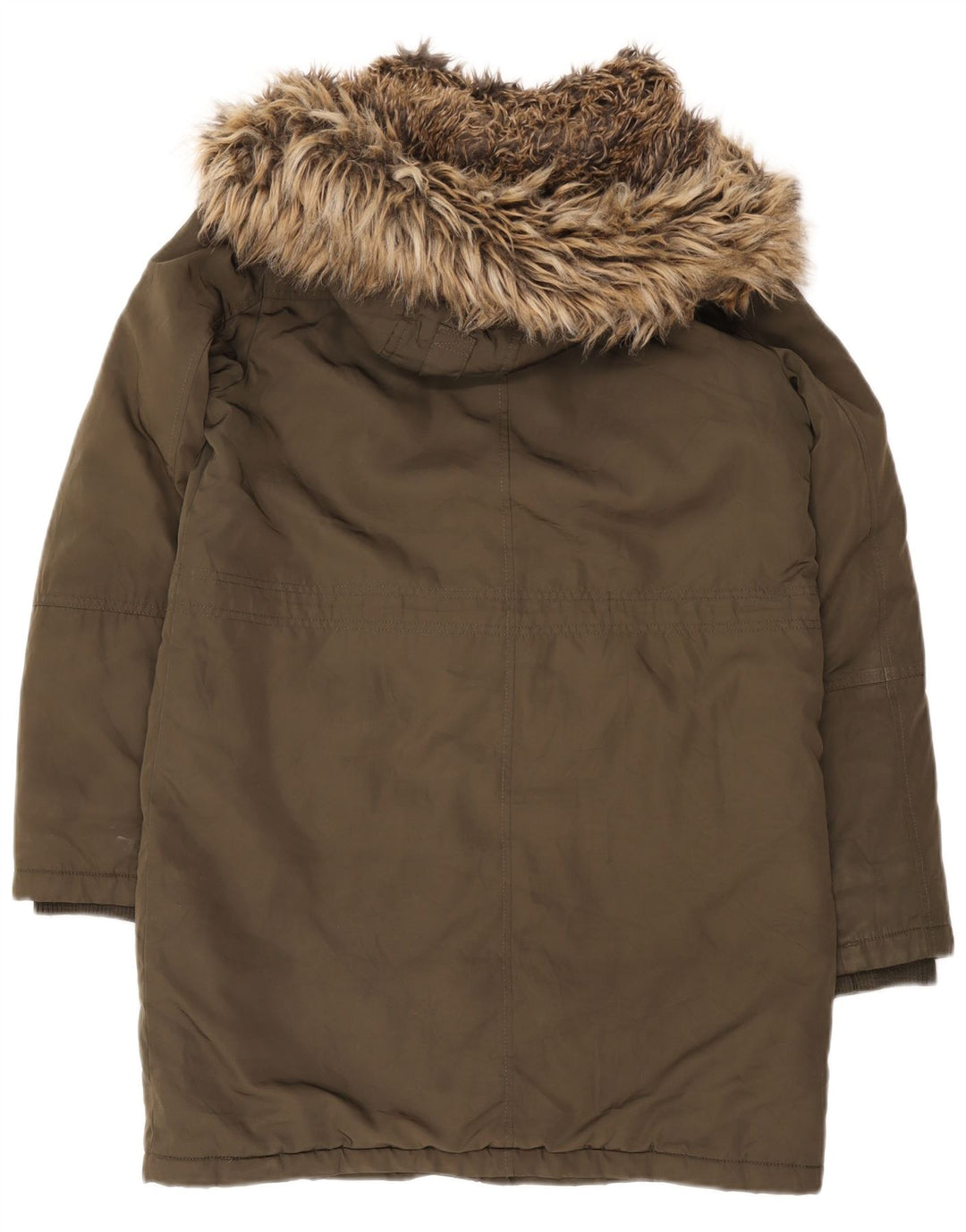 Oasis Damen-Parkajacke mit Kapuze, UK 14, mittleres Khaki, Polyester