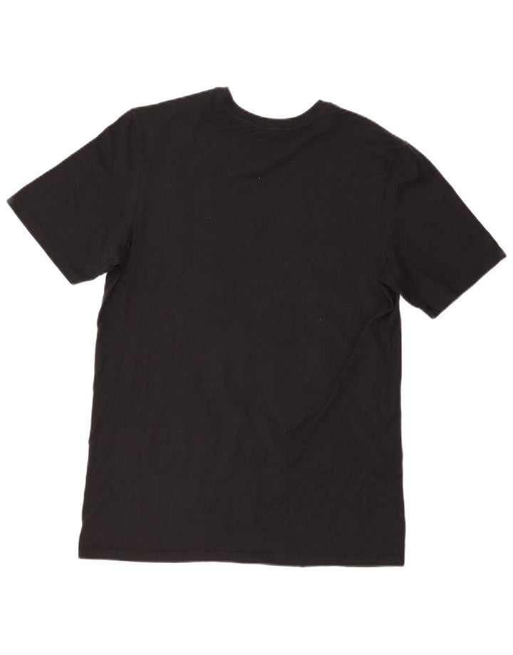 Nike Herren-T-Shirt mit Grafik, mittelgroß, schwarze Baumwolle