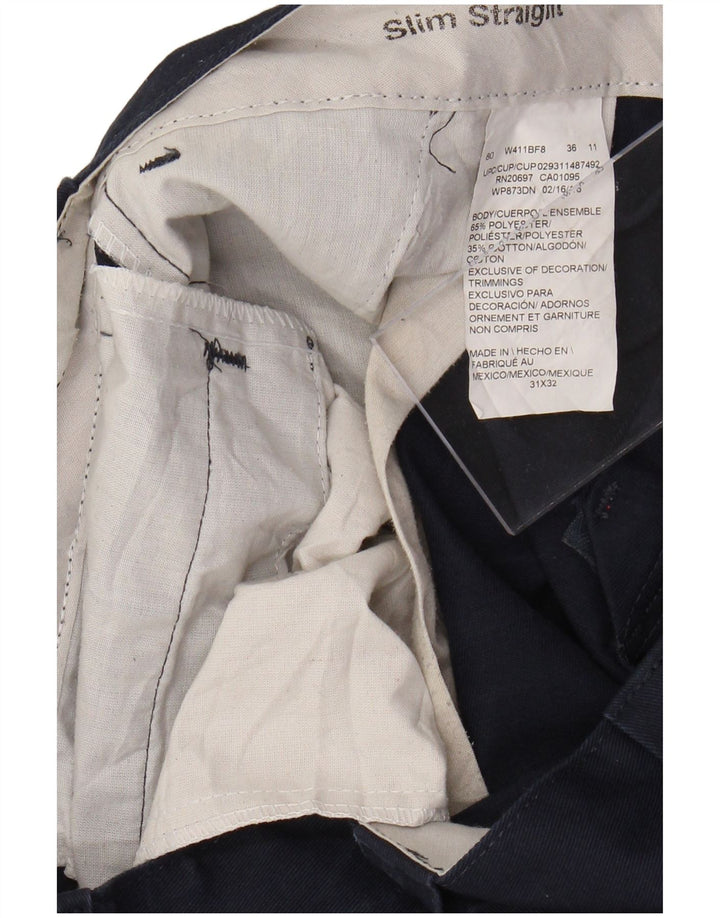 DICKIES Slim Straight Chino-Hose für Herren, W31, L32, Marineblau, Polyester
