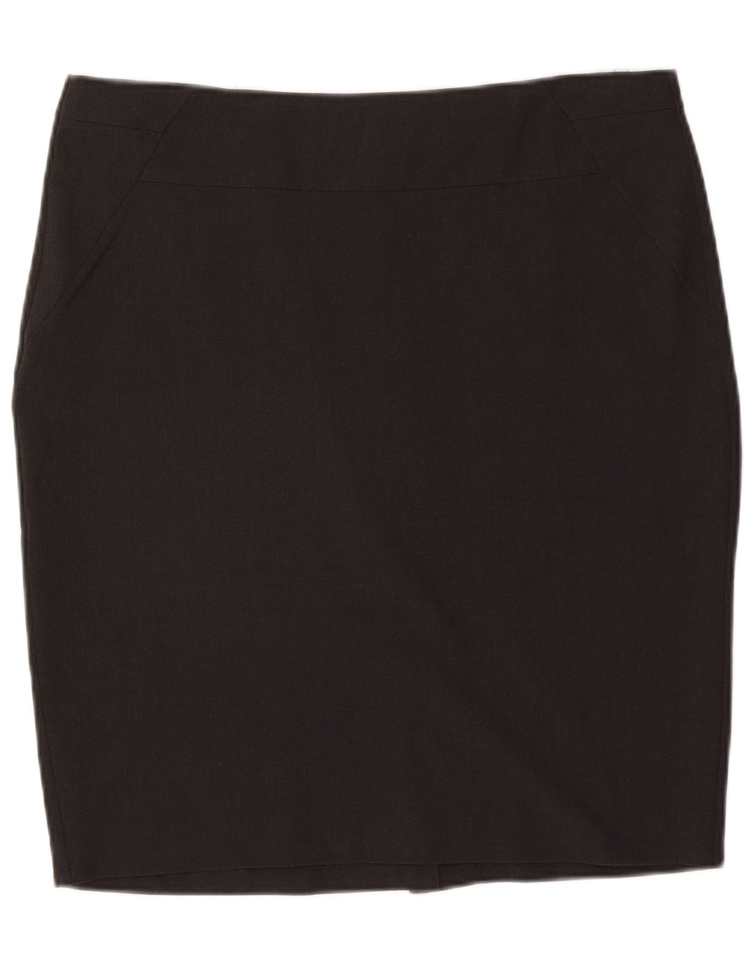 Marks & Spencer Damen Bleistiftrock UK 16 Large W34 Grau Polyester