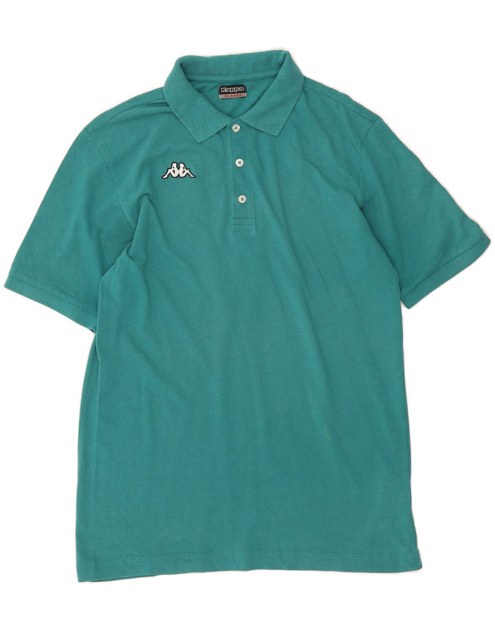 KAPPA Mens Polo Shirt XL Turquoise Cotton Vintage Kappa and Second-Hand Kappa from Messina Hembry 