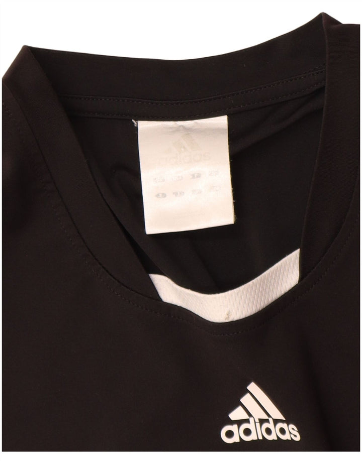 Adidas Herren T-Shirt Top XL Schwarz Colourblock Polyester