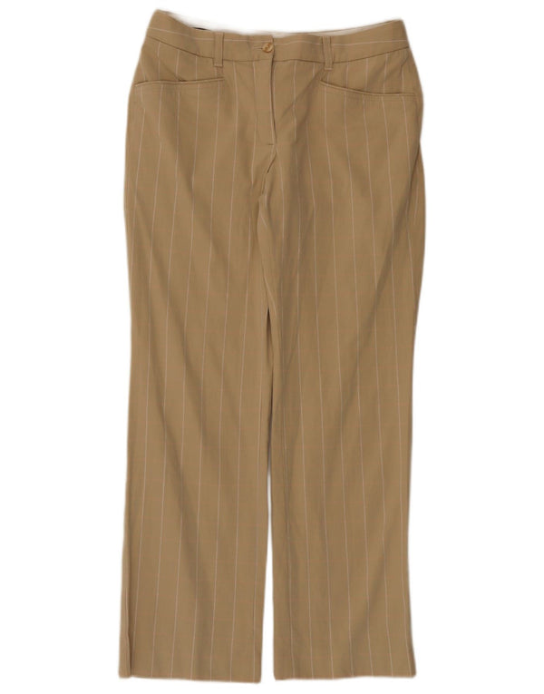 Tommy Hilfiger Damen-Golf-Freizeithose, Größe M, W28, L28, Beige, Nadelstreifen