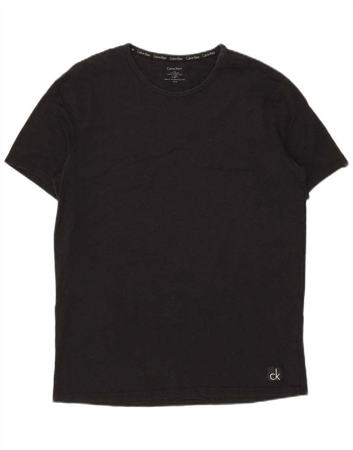 Calvin Klein Herren T-Shirt Top Large Schwarz Baumwolle