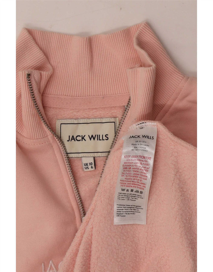Jack Wills Damen-Sweatshirt in Übergröße mit Grafik, Gr. 10, Rosa