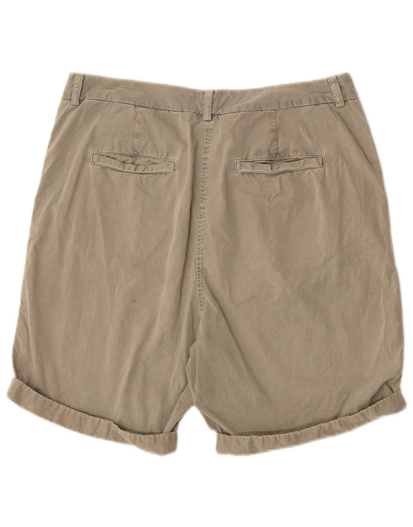 Marks & Spencer Damen Chinoshorts UK 14 Large W33 Khaki Baumwolle
