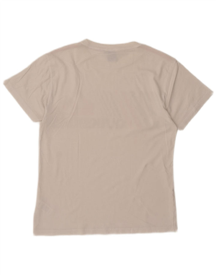 Quiksilver Herren-T-Shirt mit Grafik, Größe S, weiße Baumwolle