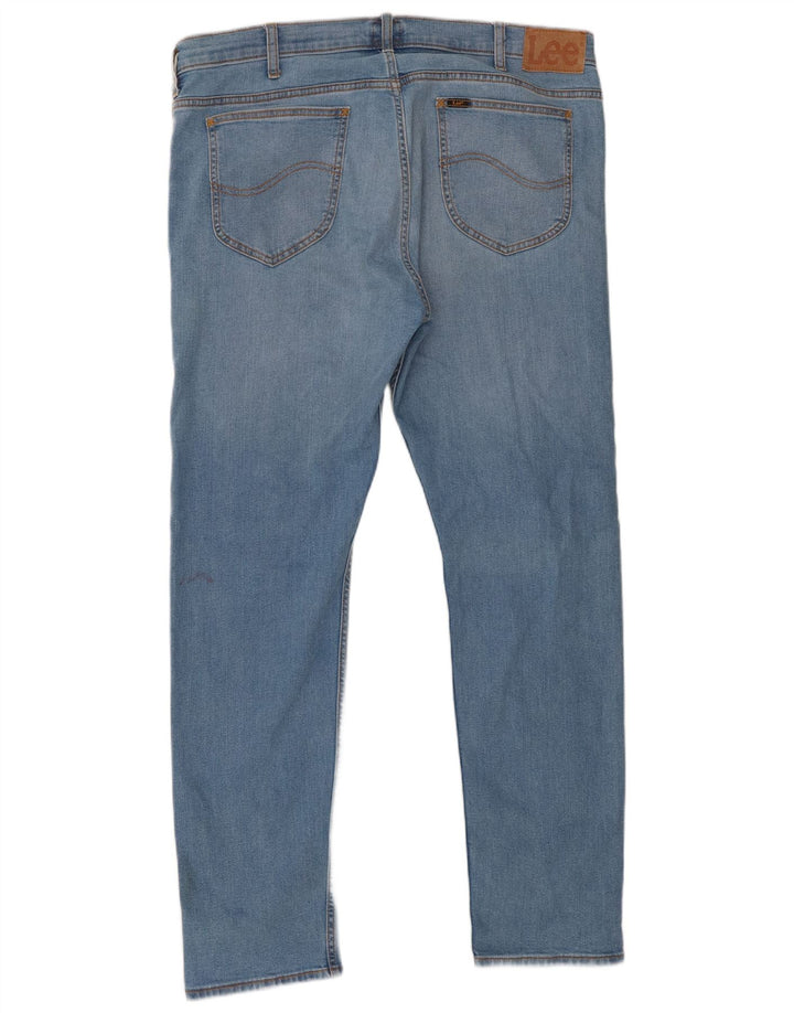 Lee Herren Rider Slim Jeans W38 L32 Blaue Baumwolle
