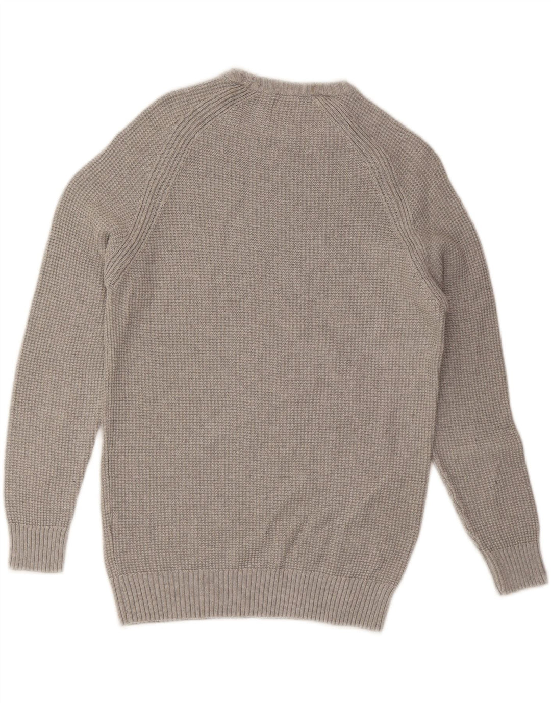 ZARA Mens Crew Neck Jumper Sweater Medium Grey Cotton Vintage Zara and Second-Hand Zara from Messina Hembry 