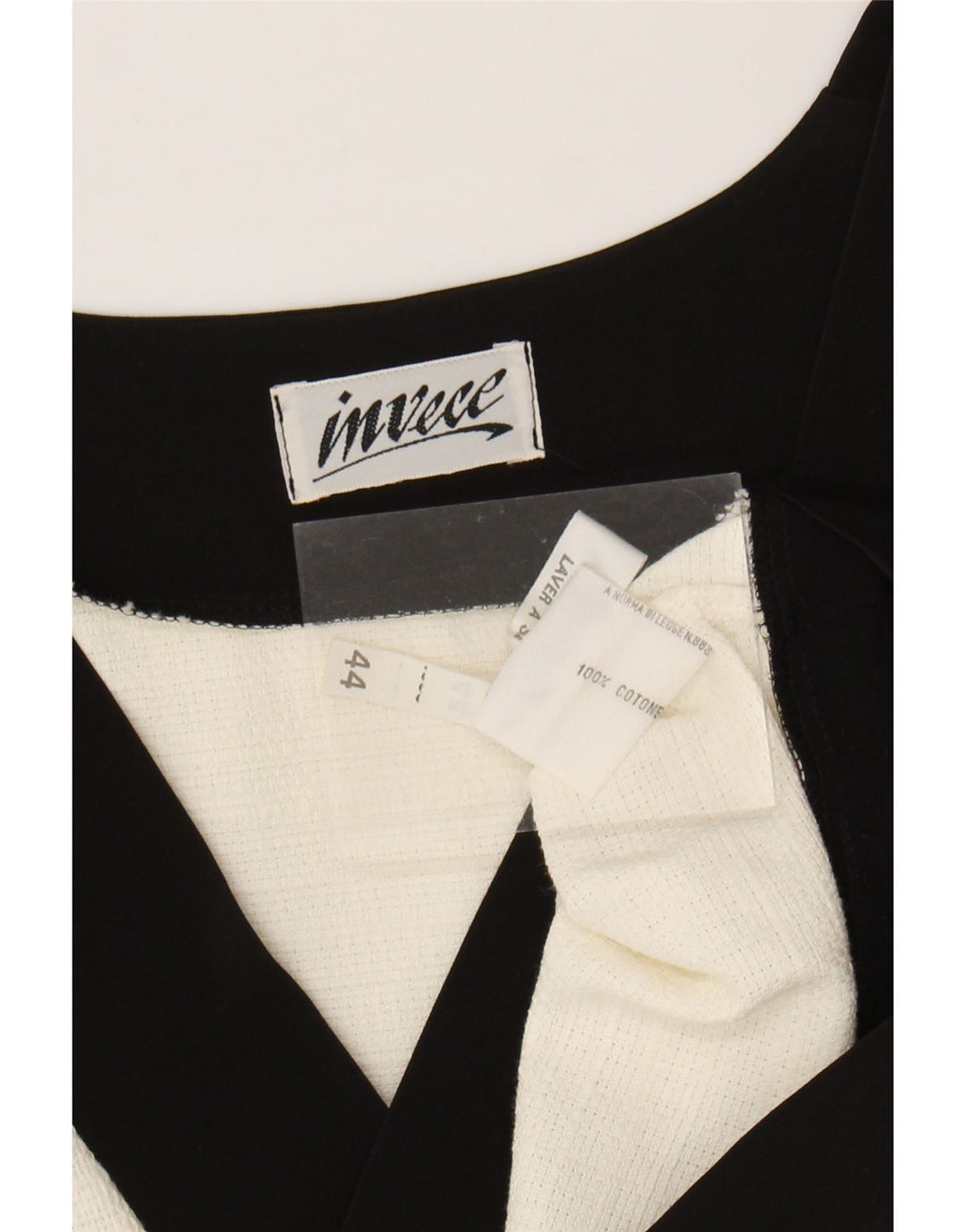 Vintage Damen Bolero Top EU 44 XL Off White Baumwolle