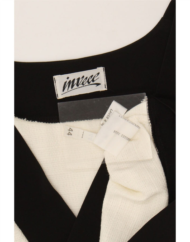 Vintage Damen Bolero Top EU 44 XL Off White Baumwolle