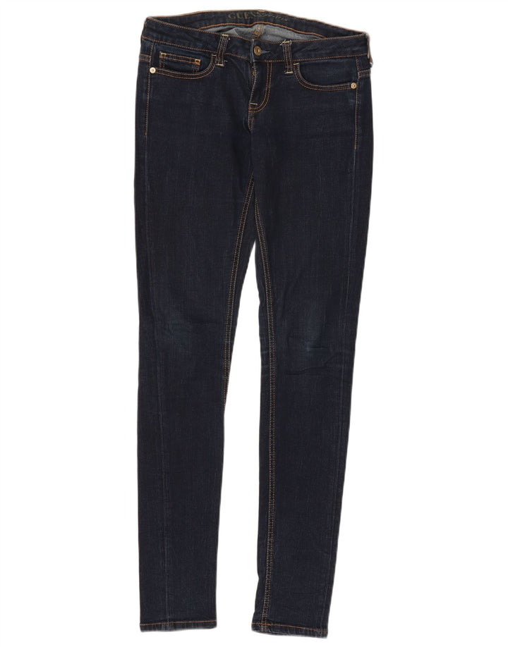 GUESS Womens Skinny Jeans W30 L32 Navy Blue