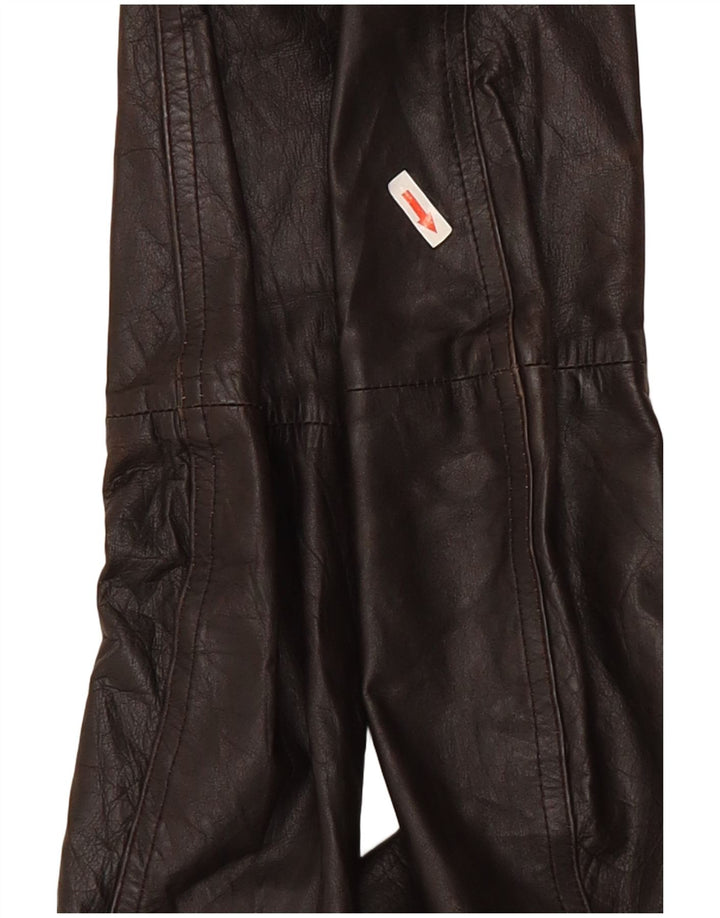 Bershka Damen Lederjacke UK 12 Mittelbraun