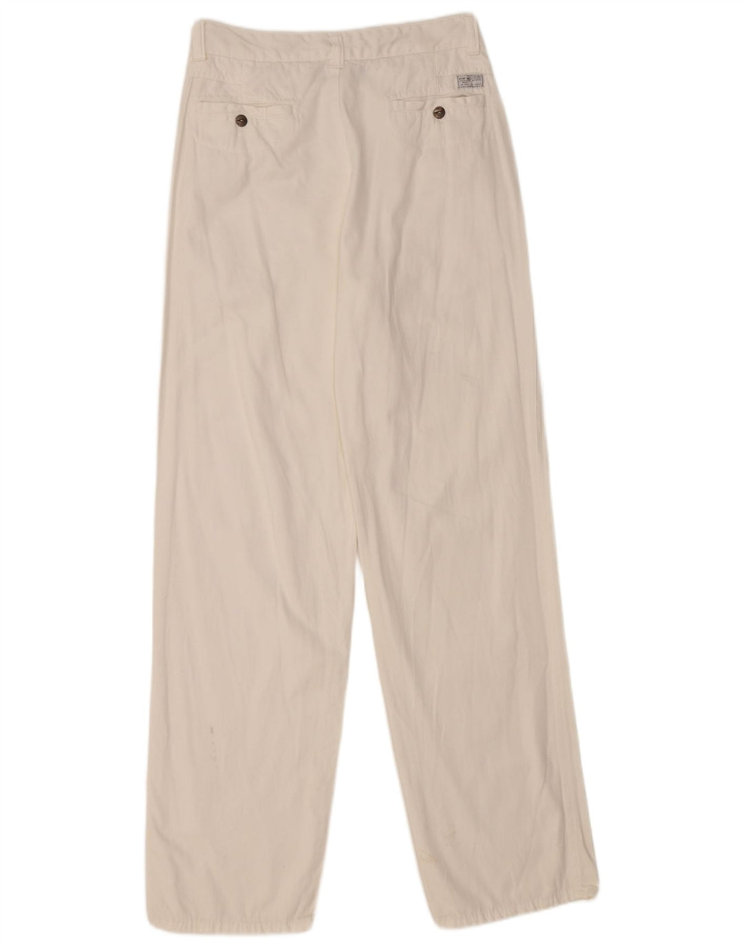 POP 84 Gerade Herren-Chinohose, IT 48, M, B34, L34, weiße Baumwolle