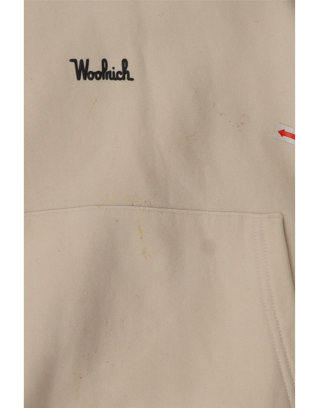 WOOLRICH Womens Hoodie Jumper UK 10 Small White Cotton Vintage Woolrich and Second-Hand Woolrich from Messina Hembry 
