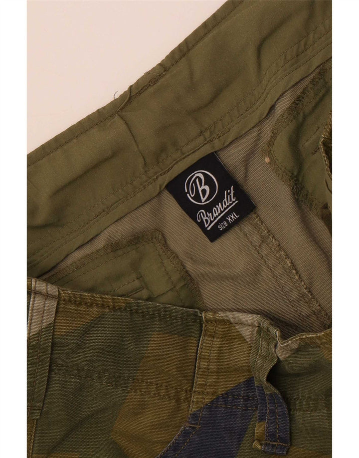 Brandit Herren Cargoshorts 2XL W36 Khaki Camouflage