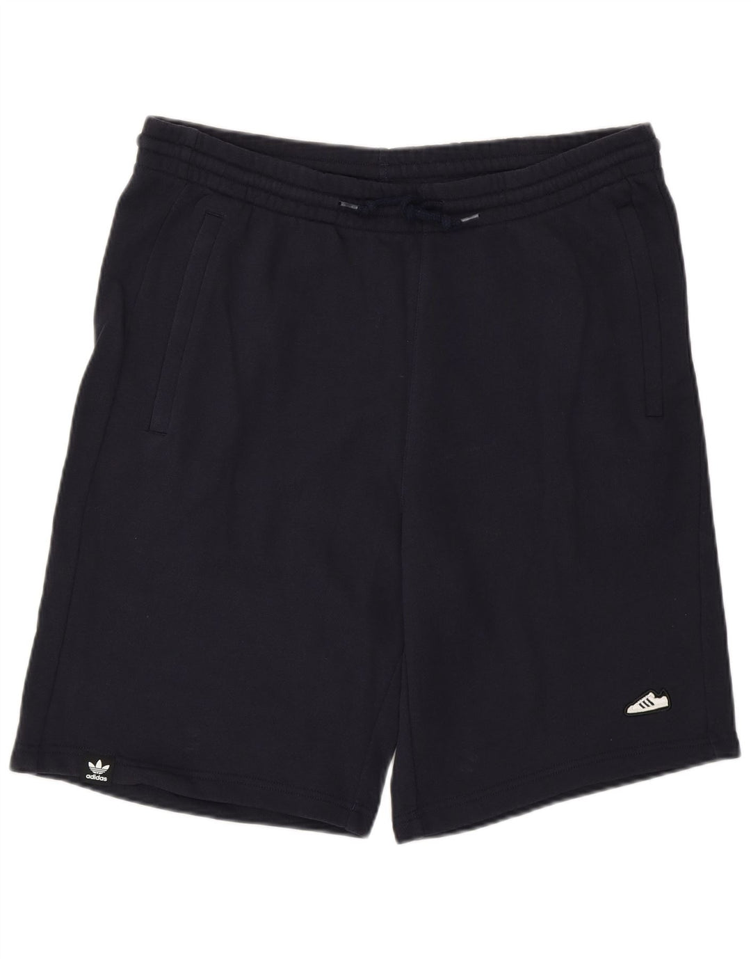 Adidas Herren-Sportshorts, groß, marineblau, Baumwolle