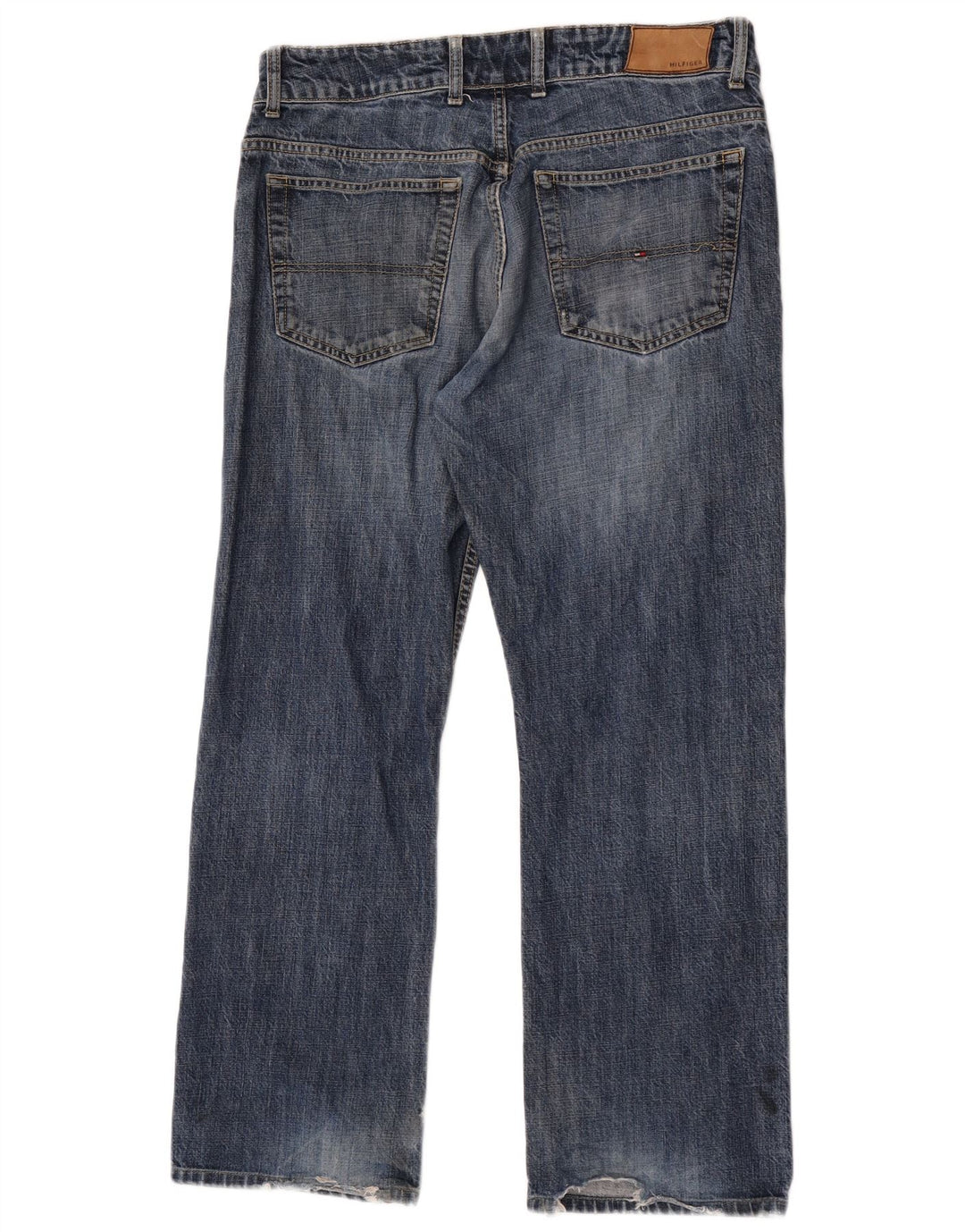 Tommy Hilfiger Herren Straight Jeans W34 L29 Blaue Baumwolle
