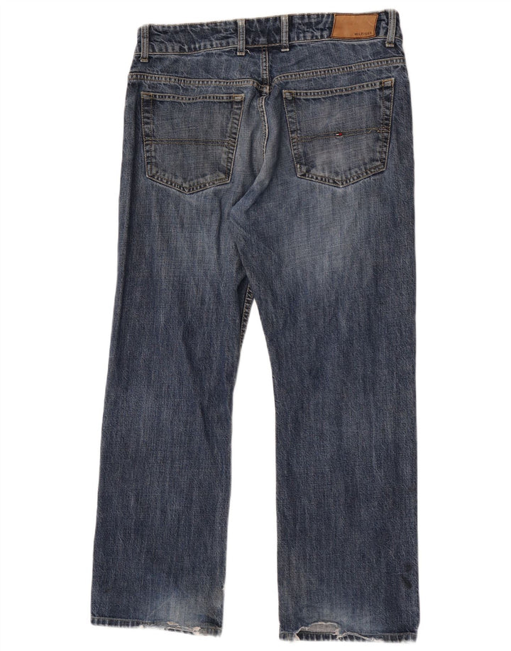 Tommy Hilfiger Herren Straight Jeans W34 L29 Blaue Baumwolle
