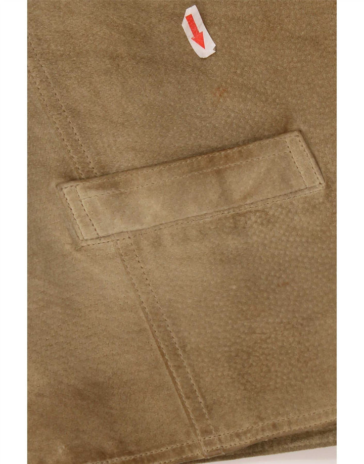 Pionier Herren Wildlederweste Medium Khaki