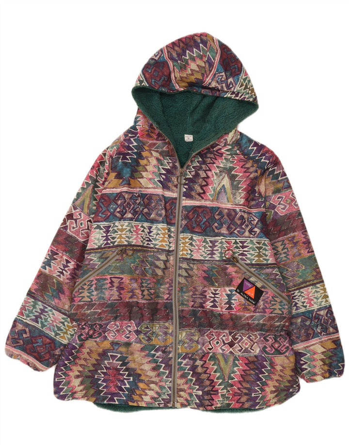 Crazy Idea Damen-Windbreakerjacke mit Kapuze, Gr. 14, Größe M, mehrfarbig