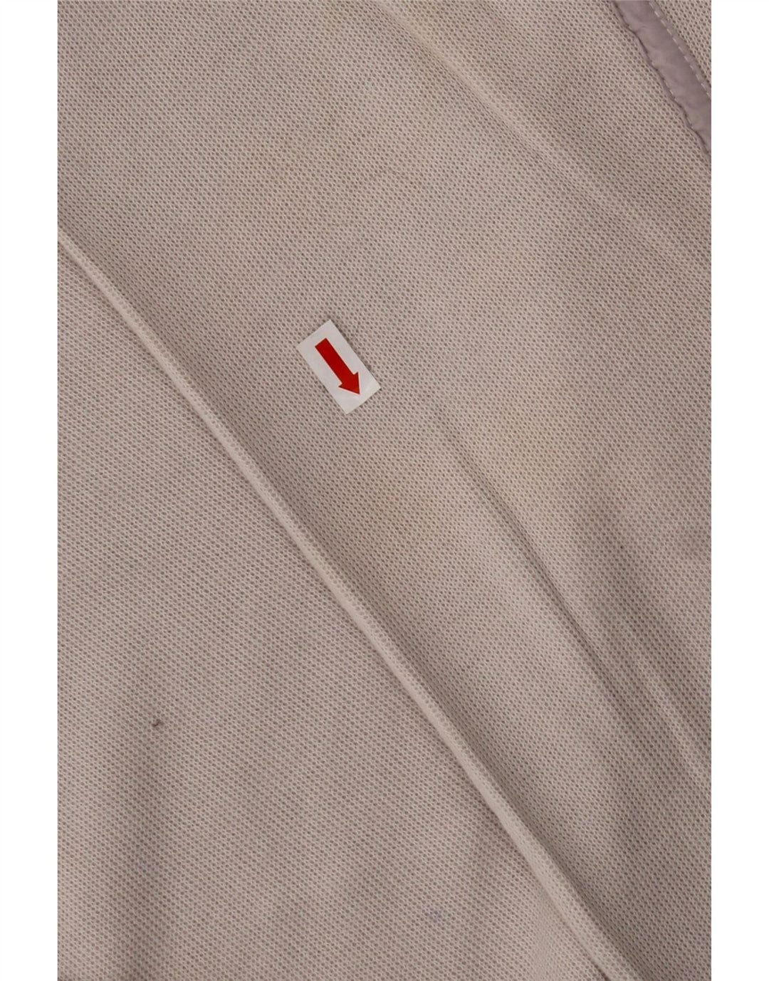 HUGO BOSS Herren-Top, langärmelig, XL, gebrochenes Weiß, Colourblock-Baumwolle