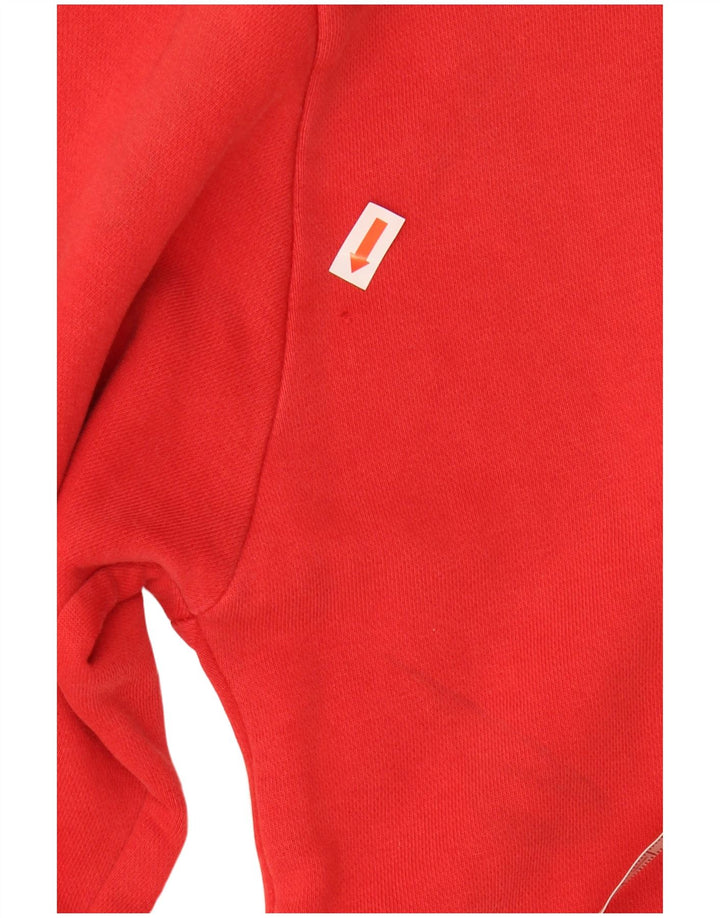 NIKE Womens Graphic Sweatshirt Jumper US 14/16 Large Red Cotton