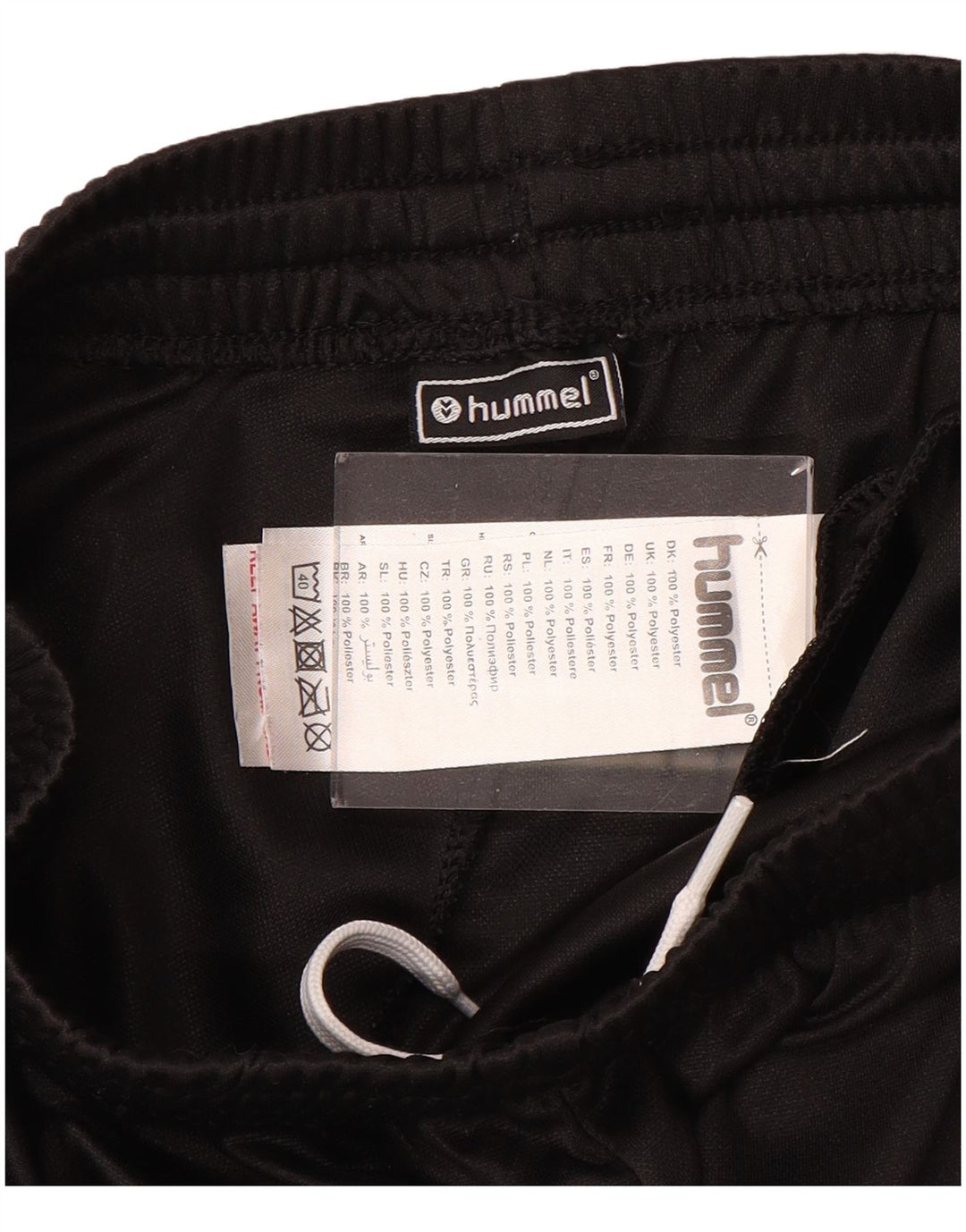 HUMMEL Jungen-Trainingshose mit Grafik, 14–15 Jahre, schwarzes Polyester