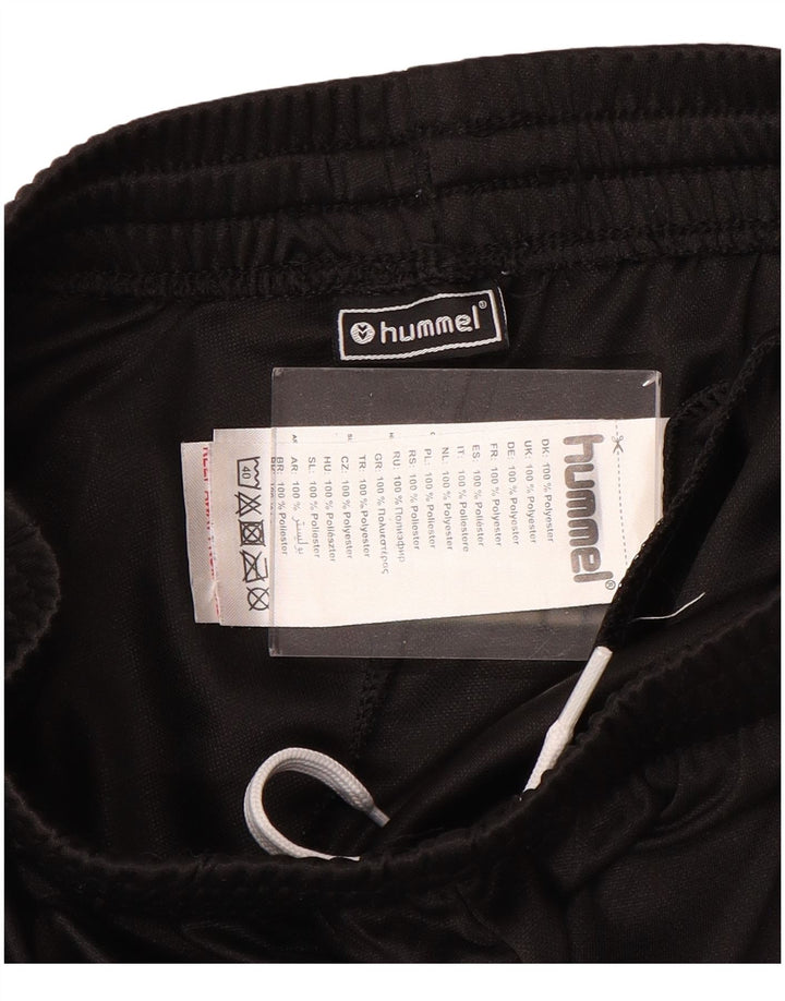 HUMMEL Jungen-Trainingshose mit Grafik, 14–15 Jahre, schwarzes Polyester