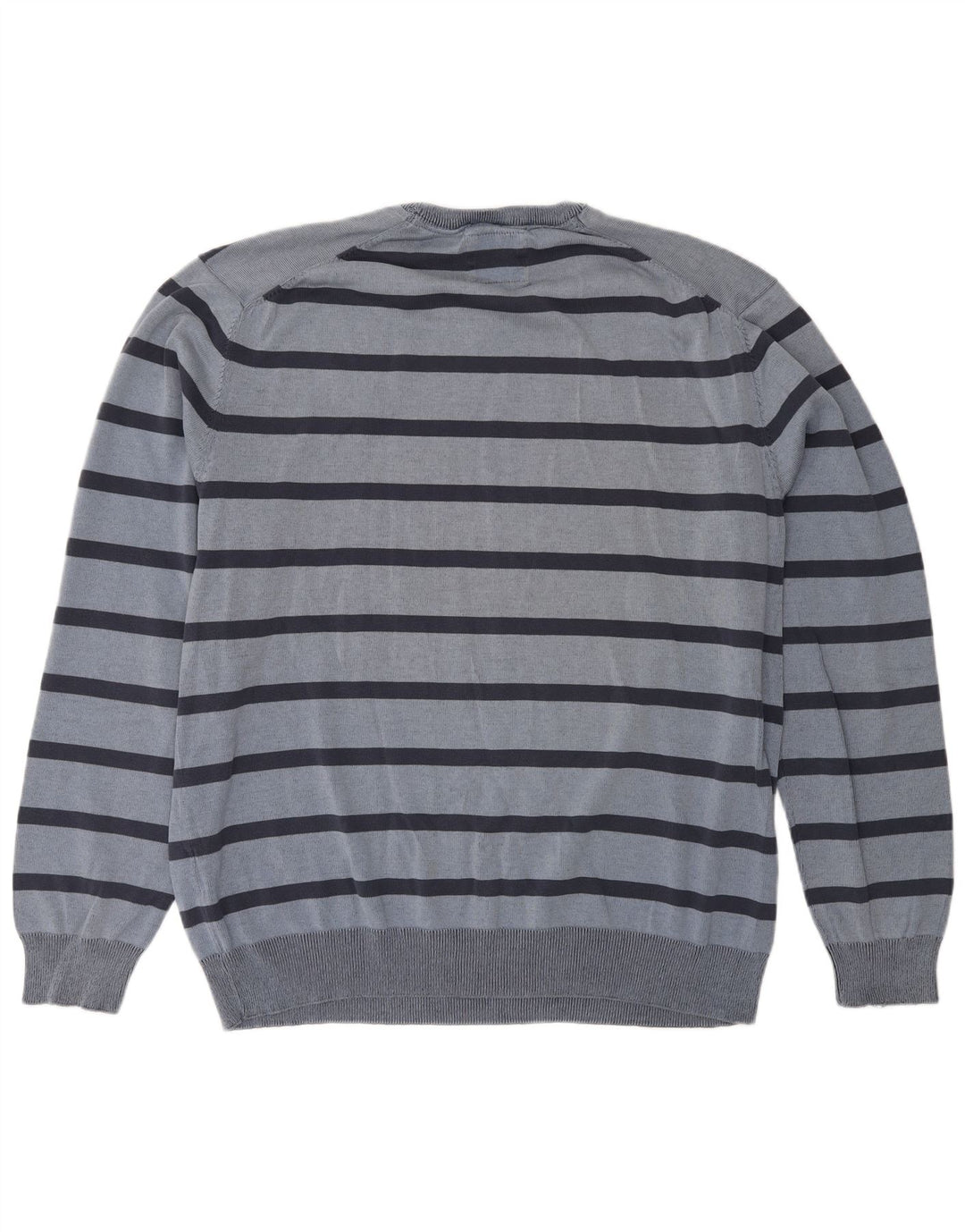 Canda Herren-Pullover mit Rundhalsausschnitt, 2XL, blau gestreift